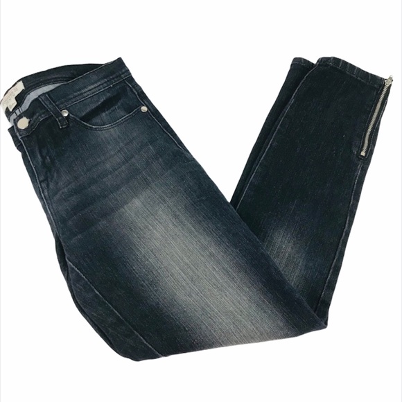 Forever 21 Ankle Zipper Jeans, Black, Size 28 - Picture 6 of 6